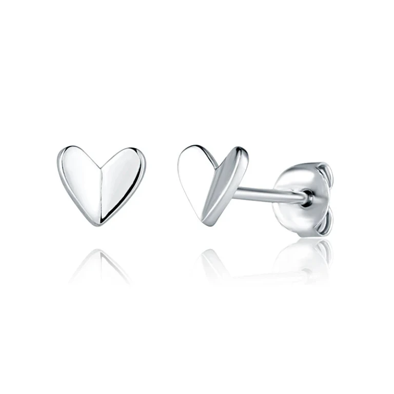 Heart-Shaped Earrings in Silver Svle2952X61Bi00