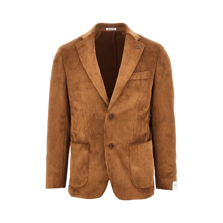 'Venezia' corduroy single-breasted jacket Man 48