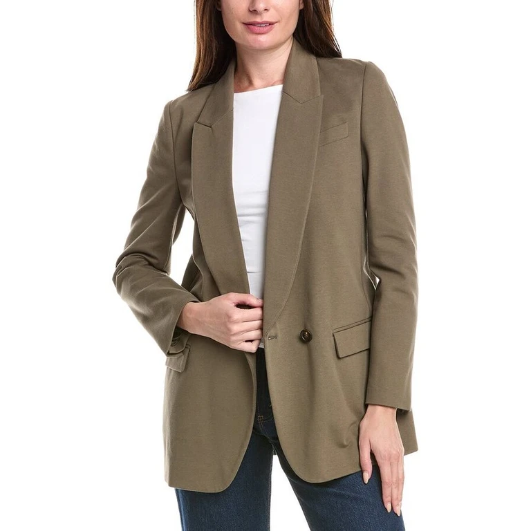 Military Green Deconstructed Blazer