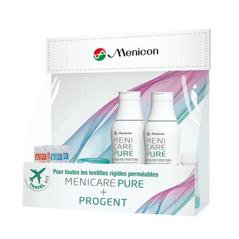 MeniCare Pure Travel multifunction solution kit + Progente 2x70ml + 2 treatments + 2 cases