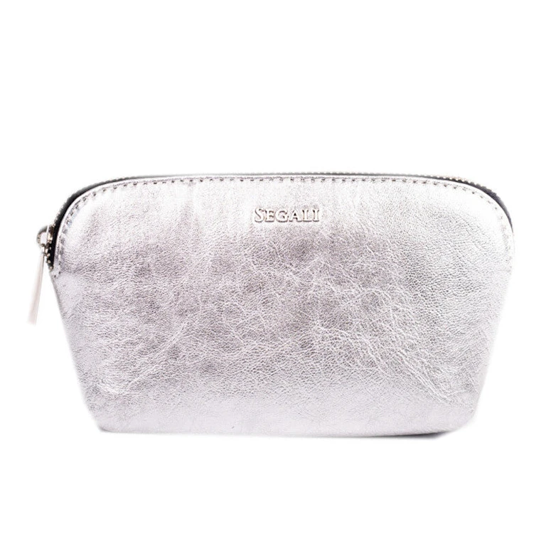 Silver Leather Etue Bag