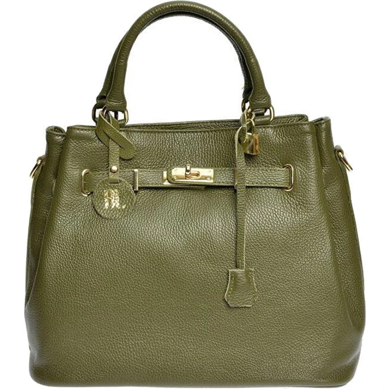 Women's Leather Handbag verde