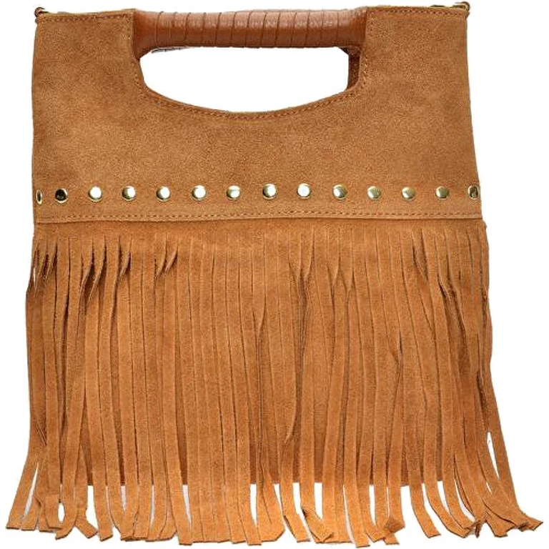 Women's Leather Handbag 8189 cognac