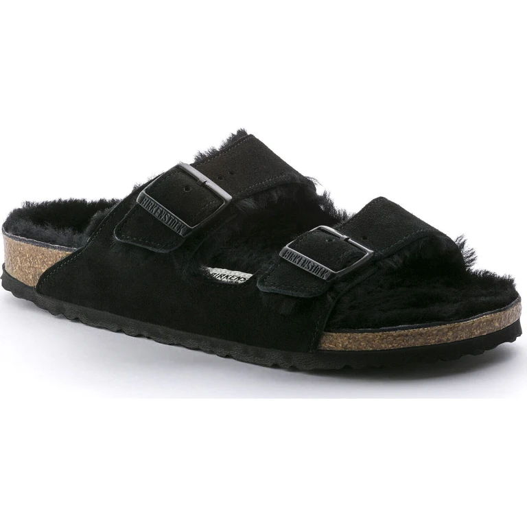 Arizona Shearling Suede Leather Sandals [Narrow] - Unisex