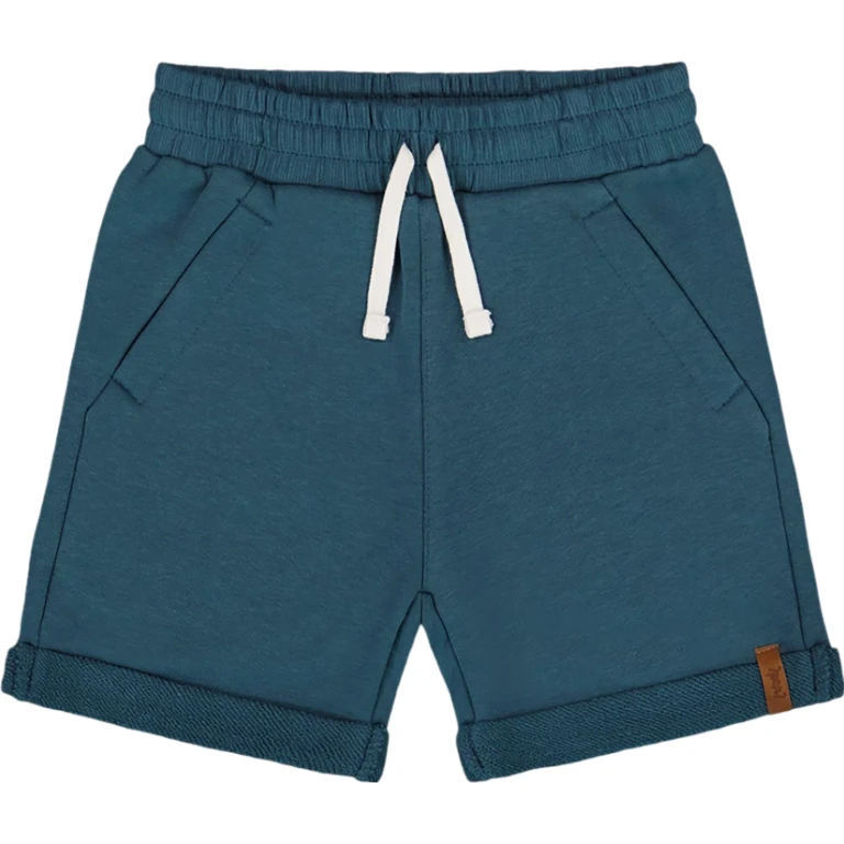 Slant Pockets Solid French Terry Shorts - Little Boy