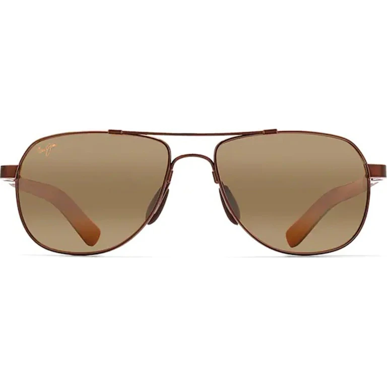 Guardrails Aviator Sunglasses - Metallic Gloss Copper - HCL Bronze Polarized Lens