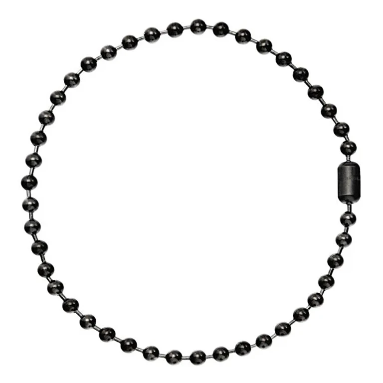 Original Necklace with Steel Beads in Bubbles Tj3669