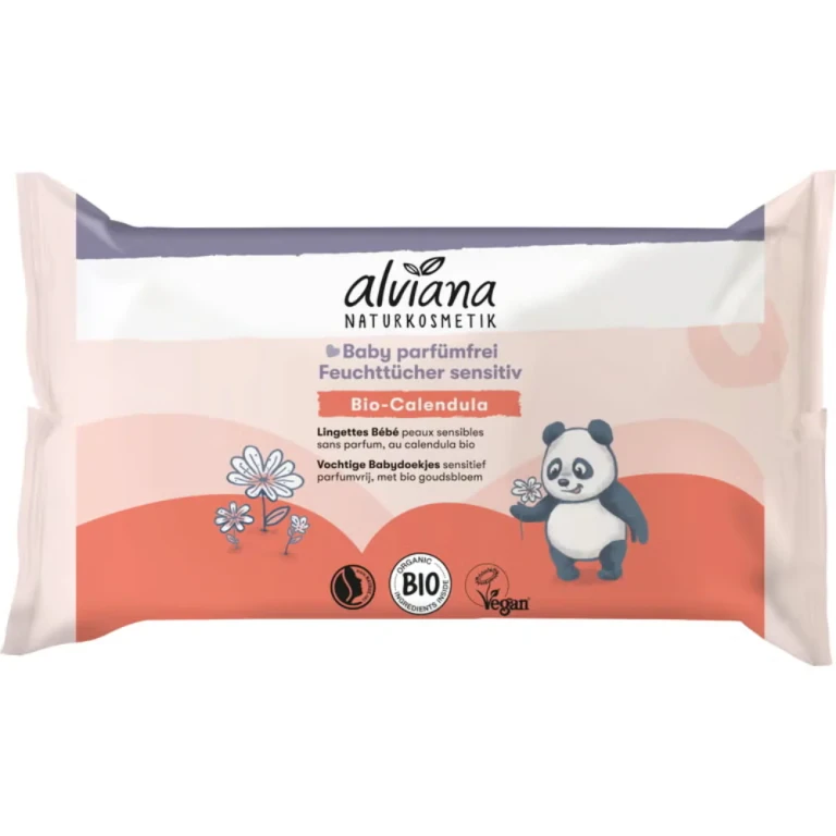 naturkosmetik Baby Wipes Sensitiv 48 pieces.