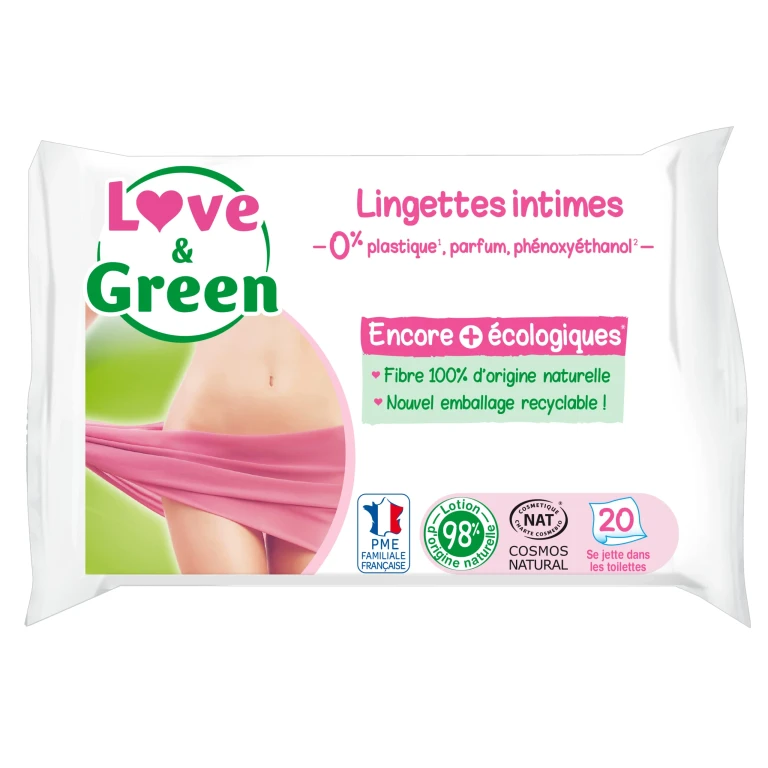 Love&Green Toilet Intima 20 Soothing Soothing Wipes