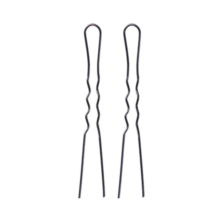 Box of black hairpins 49 mm Pack of 200 units