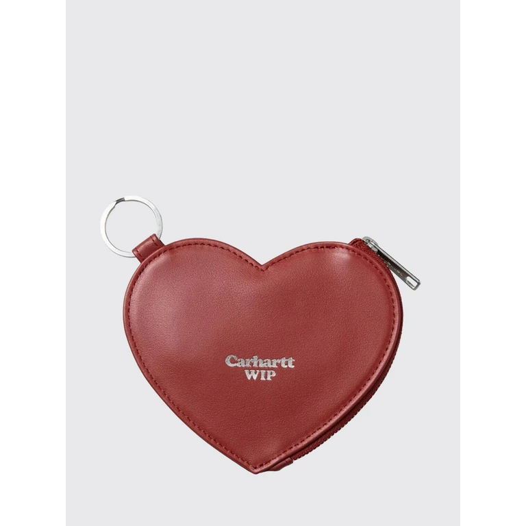 Heart-Shaped Leather Coin Purse with Logo (I0363053IXXX)