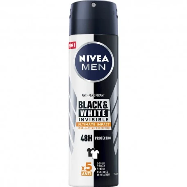 Black & White Invisible Ultimate Impact Deodorant Spray 150 Ml