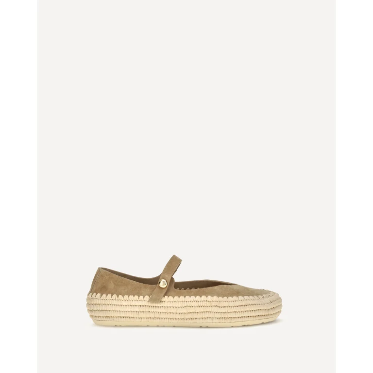 Rio suede and raffia Mary Jane Espadrillas Female 39