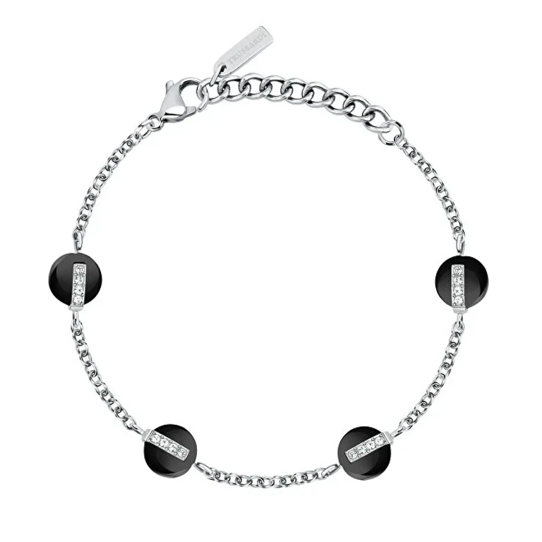Women's Bracelet in Steel with Crystals T-Round Tjayf09