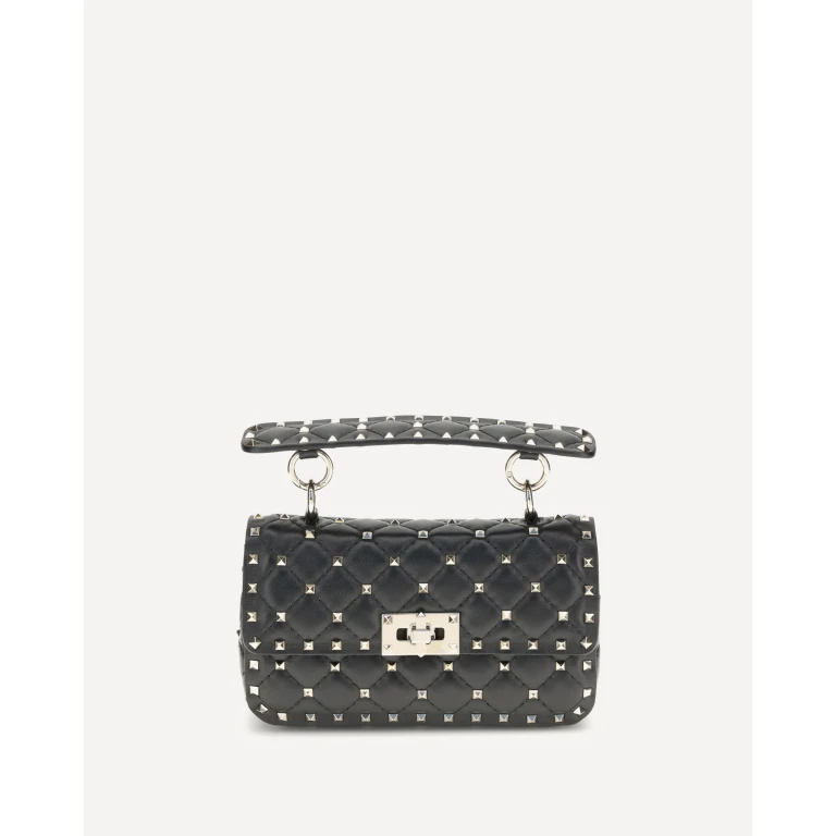 Rockstud Spike mini Top Handle Bag in nappa Female UNI