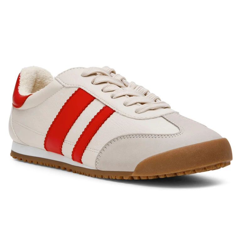 DV DOLCE VITA WOMEN'S SNEAKER - Red Stripe 6:- 6, Red Stripe