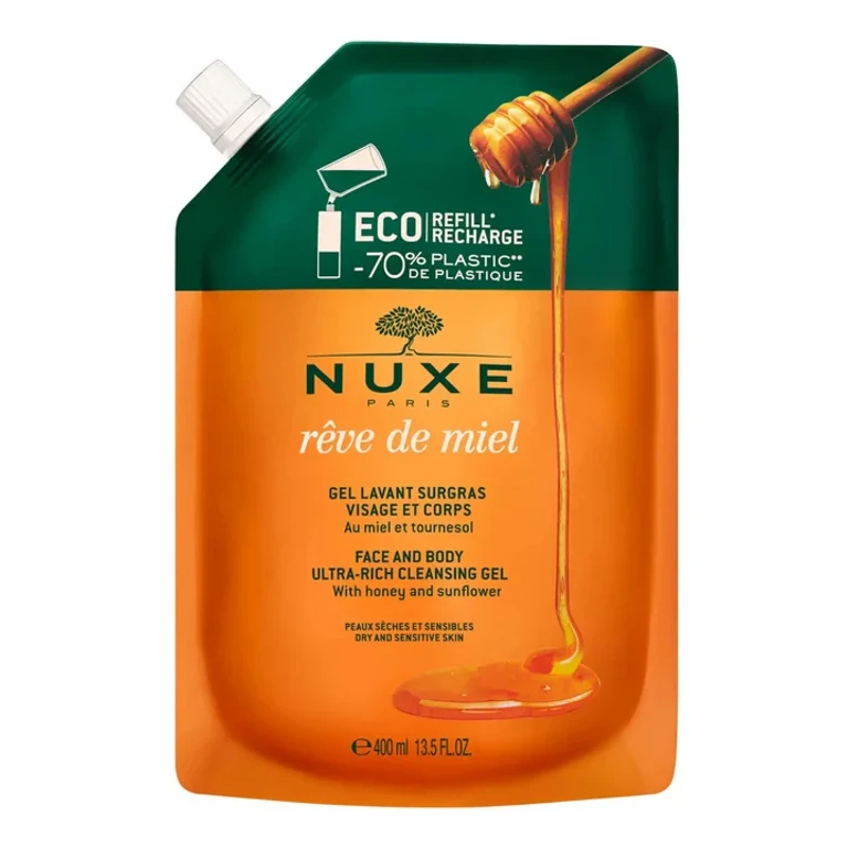 Rêve de Miel Eco Refill Surgreasing Cleansing Gel for Face and Body 400ml