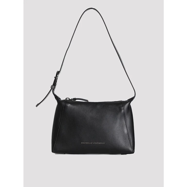 Black Leather Shoulder Bag