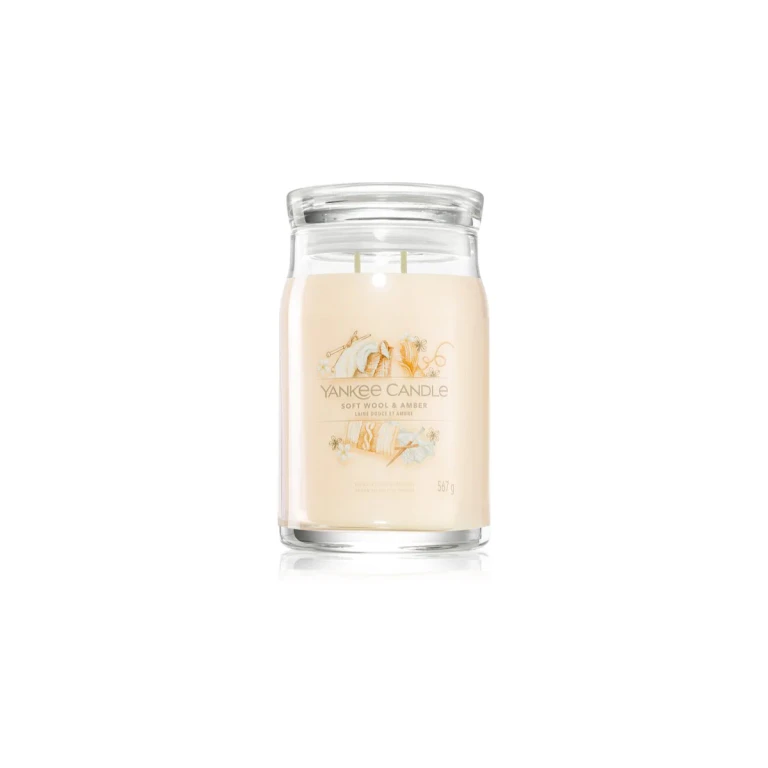 Candle Signature in soft wool and amber 567.0 g
