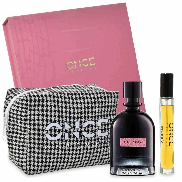 Once Gift Box: Once Perfume - Etheria Edpi 100 Ml + Travel 10 Ml + Pouch