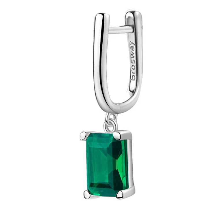 Fancy Life Green FLG07 Decent Silver Single Earring
