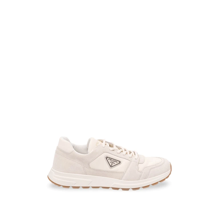 Suede And Fabric Sneakers