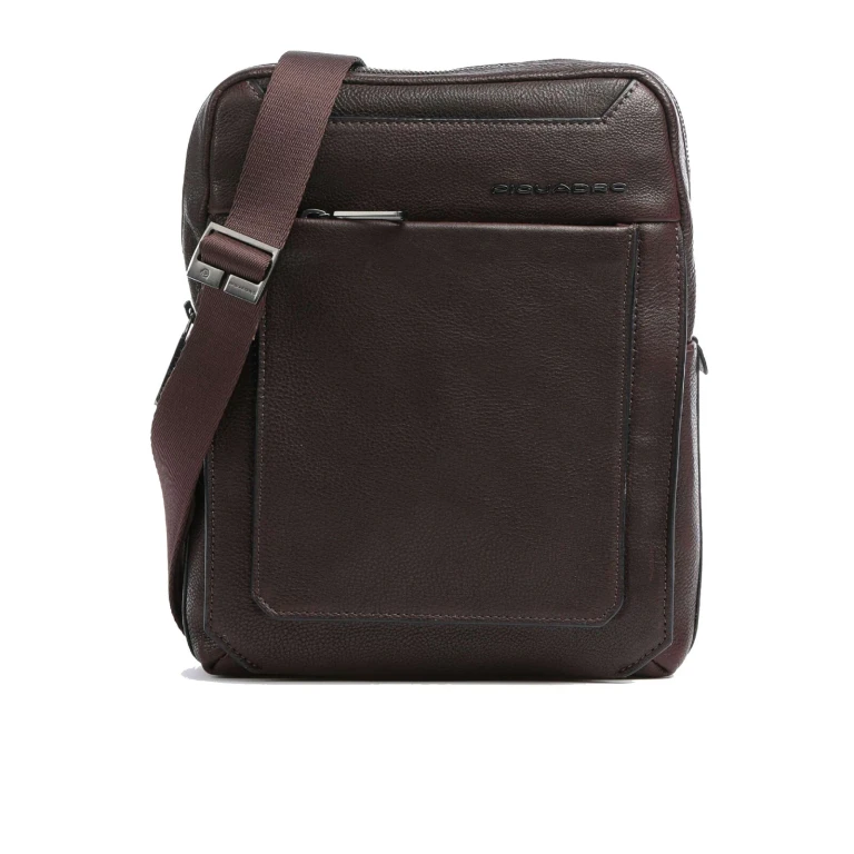 , Tallin, Small, Leather Shoulder Bag, Brown, CA1816W108, 21.5 x 27 x 7 cm, Men's