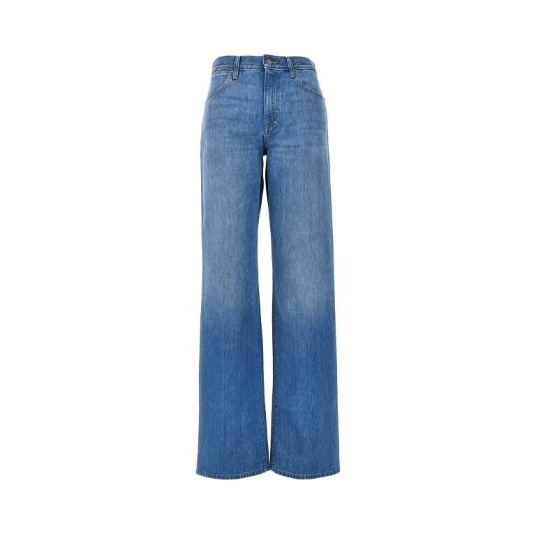 Délavé cotton denim jeans Woman 25