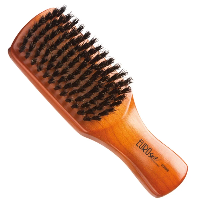 Pure boar bristle flat brush Eurostil Gentleman 1 unit