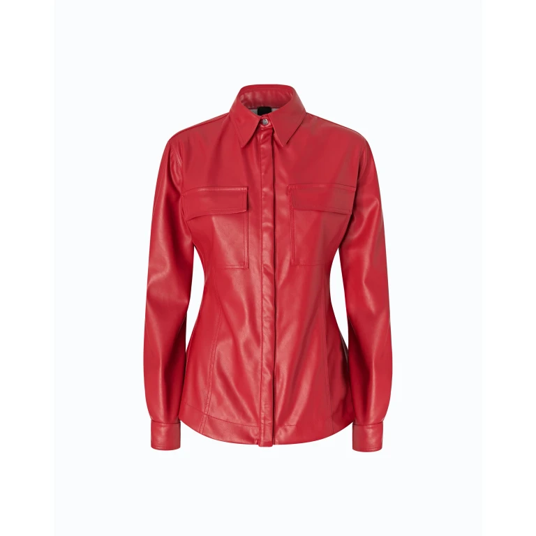 Chemise enduite façon cuir nappa - 36