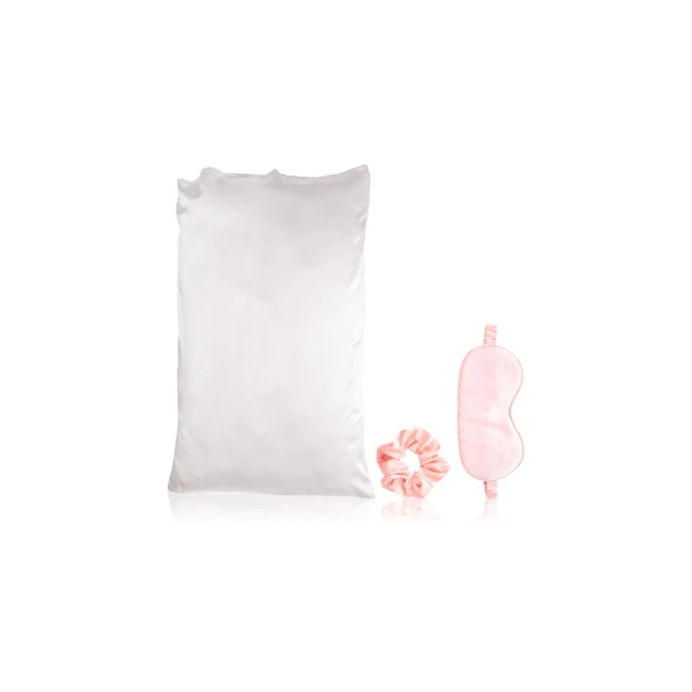 Luxury Satin Sleep Set Satin Sleep Set Pillow 1pc + Hair Tie 1pc + Sleep Mask 1pc