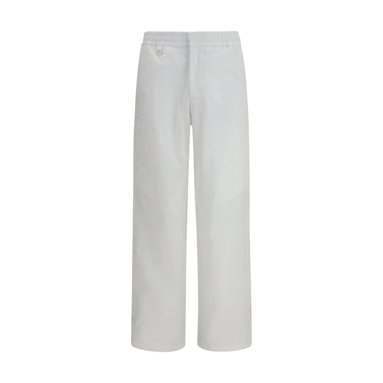 Straight-Leg Trousers White