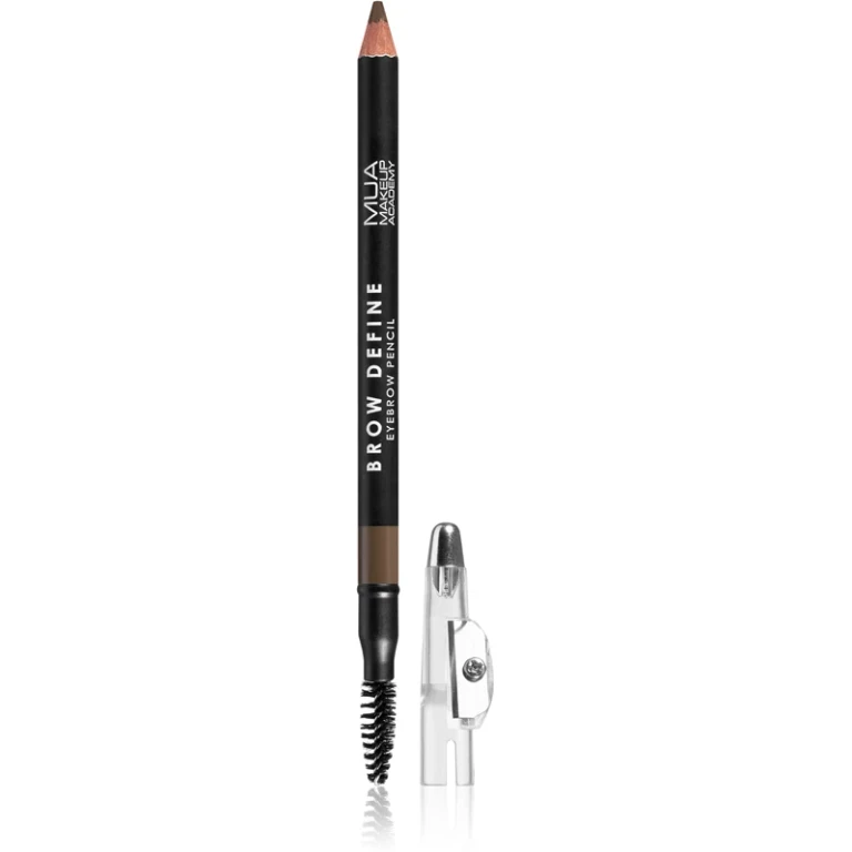 Define Long Lasting Eyebrow Pencil with Brush Mid Brown 1.2g