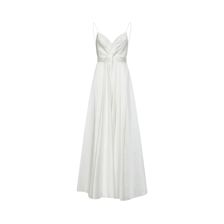 Long Dress Lyocell Blend White
