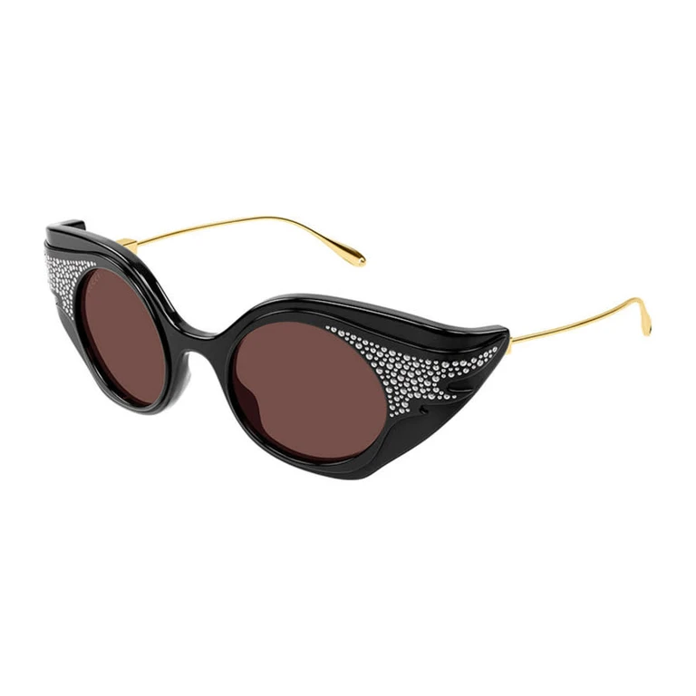 Ladies Black Geometric Sunglasses GG1327S 001