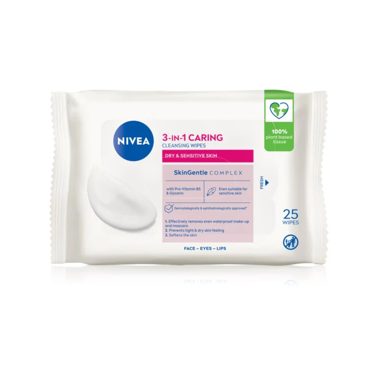 Cleansing Wipes (Dry and Sensitive Skin) - 25 Pcs