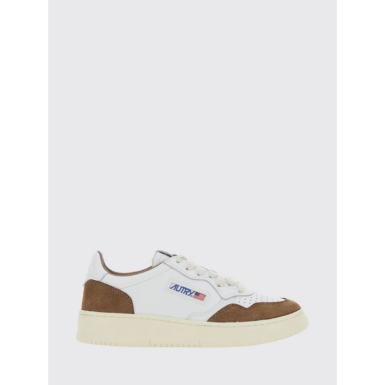 Medalist Low Bicolor Leather Sneakers with Perforated Toe (AULWFT17)