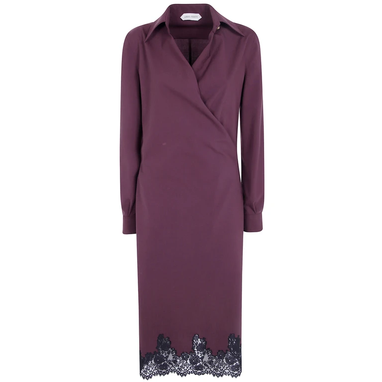 Dress Tropical Wool Midi