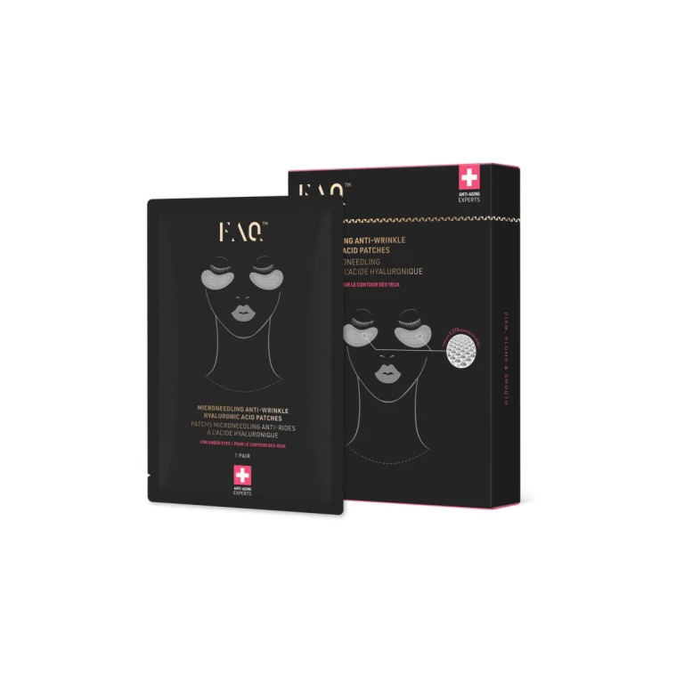 FAQ™ Microneedling Anti-Wrinkle Under Eye Patches with Hyaluronic Acid 3×2pcs