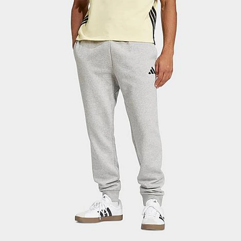 Men's Essentials Feelcozy Fleece Jogger Pants in Medium Grey Heather/Black Size: XS