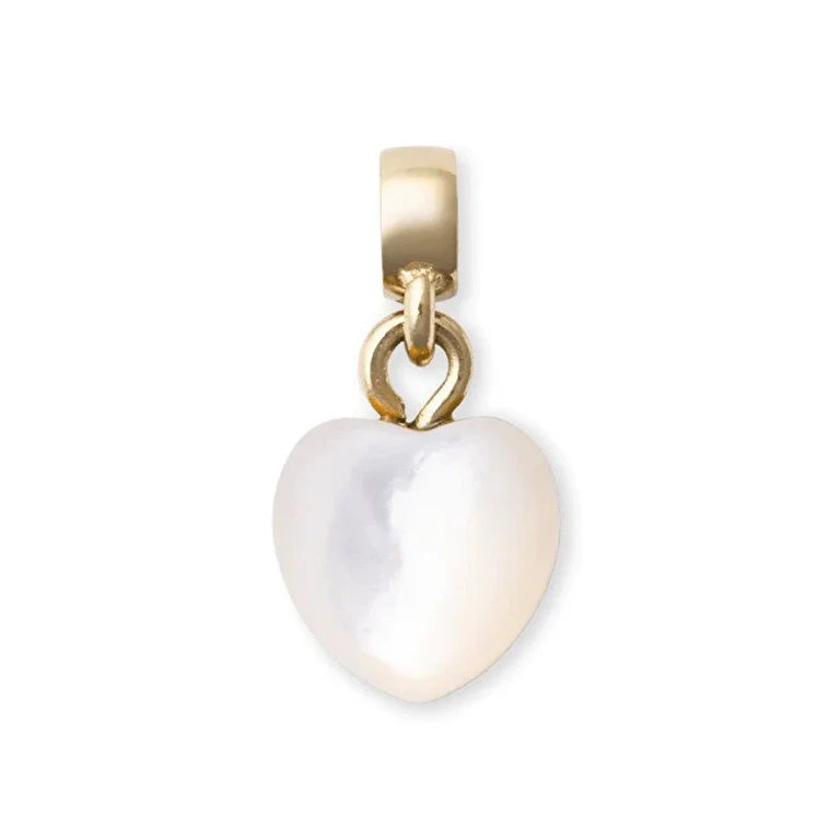 Romantic Gold-Plated Pendant with Mother of Pearl Dw00401479