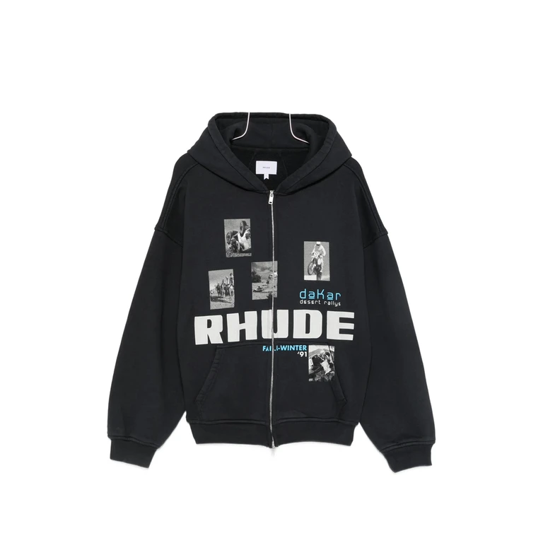 Logo-print Zip-up Hoodie