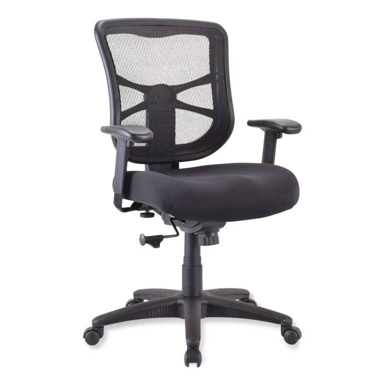 Elusion Series Mesh Mid-Back Swivel/Tilt Chair, Black