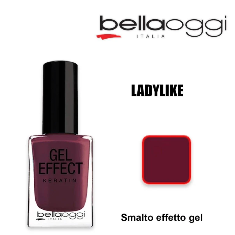 Gel effect keratin Gel effect nail polish with ladylike keratin