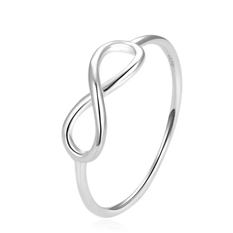 Elegant Infinity Ring in Silver AGG357 - Circuit: 52 mm