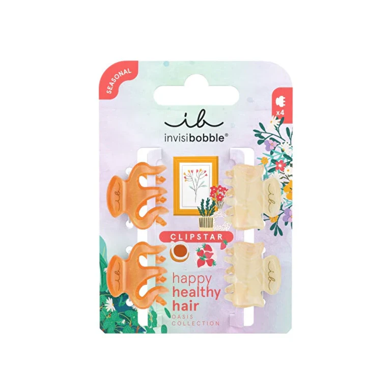 Clipstar XS Oasis Petit Citrus Hair Clips 4 Pieces