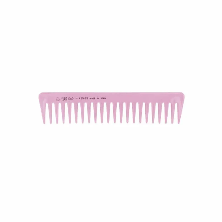 Special tail comb Eurostil 17.5 cm pink