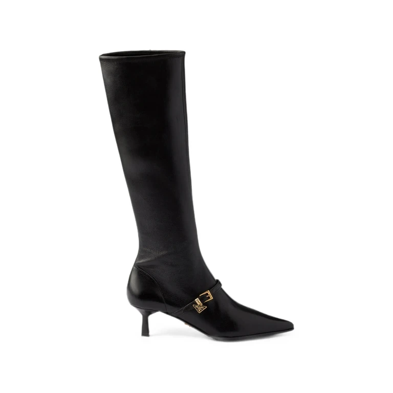 Stretch Nappa Leather Boots