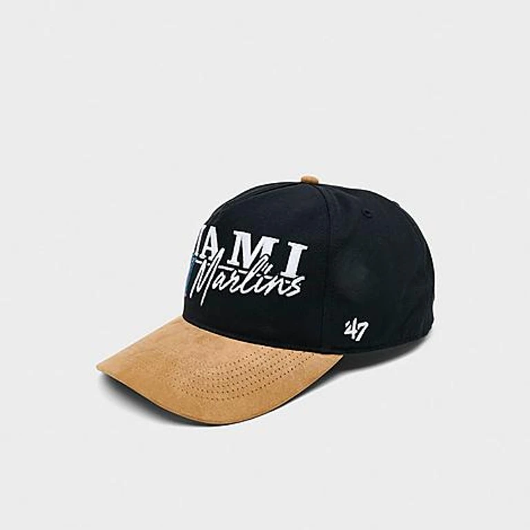 '47 Miami Marlins MLB Scribe Line Hitch Snapback Hat