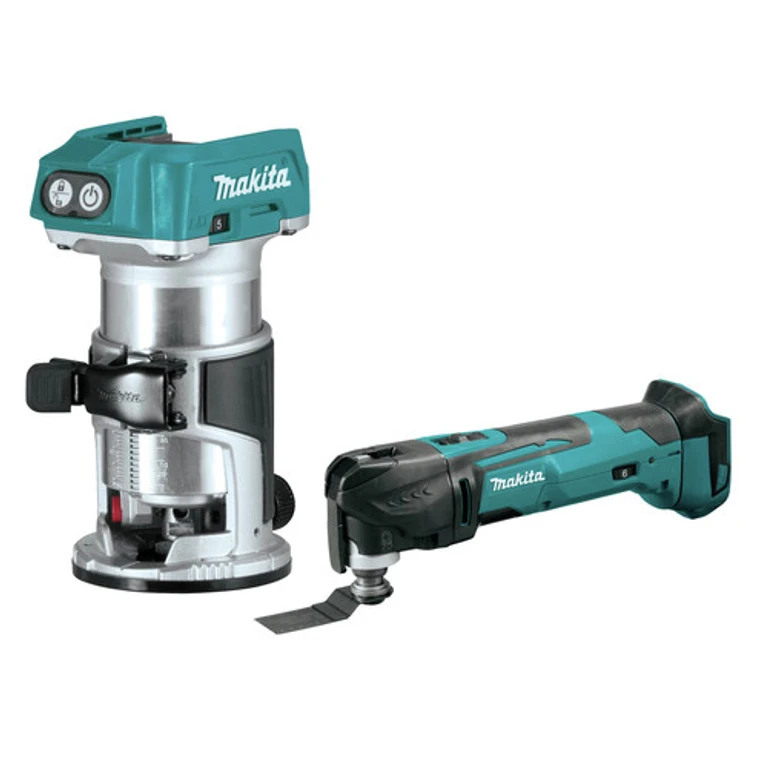 18V LXT Lithium-Ion Cordless Oscillating Multi-Tool and Compact Brushless Cordless Router Bundle